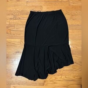 Suzie In The City Asymmetrical Black Skirt